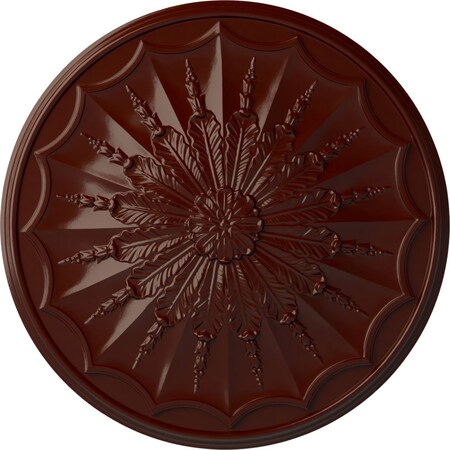 Ekena Millwork Artis Ceiling Medallion, Hand-Painted Brushed Mahogany, 27 1/8"OD x 2 5/8"P CM27ARBMF